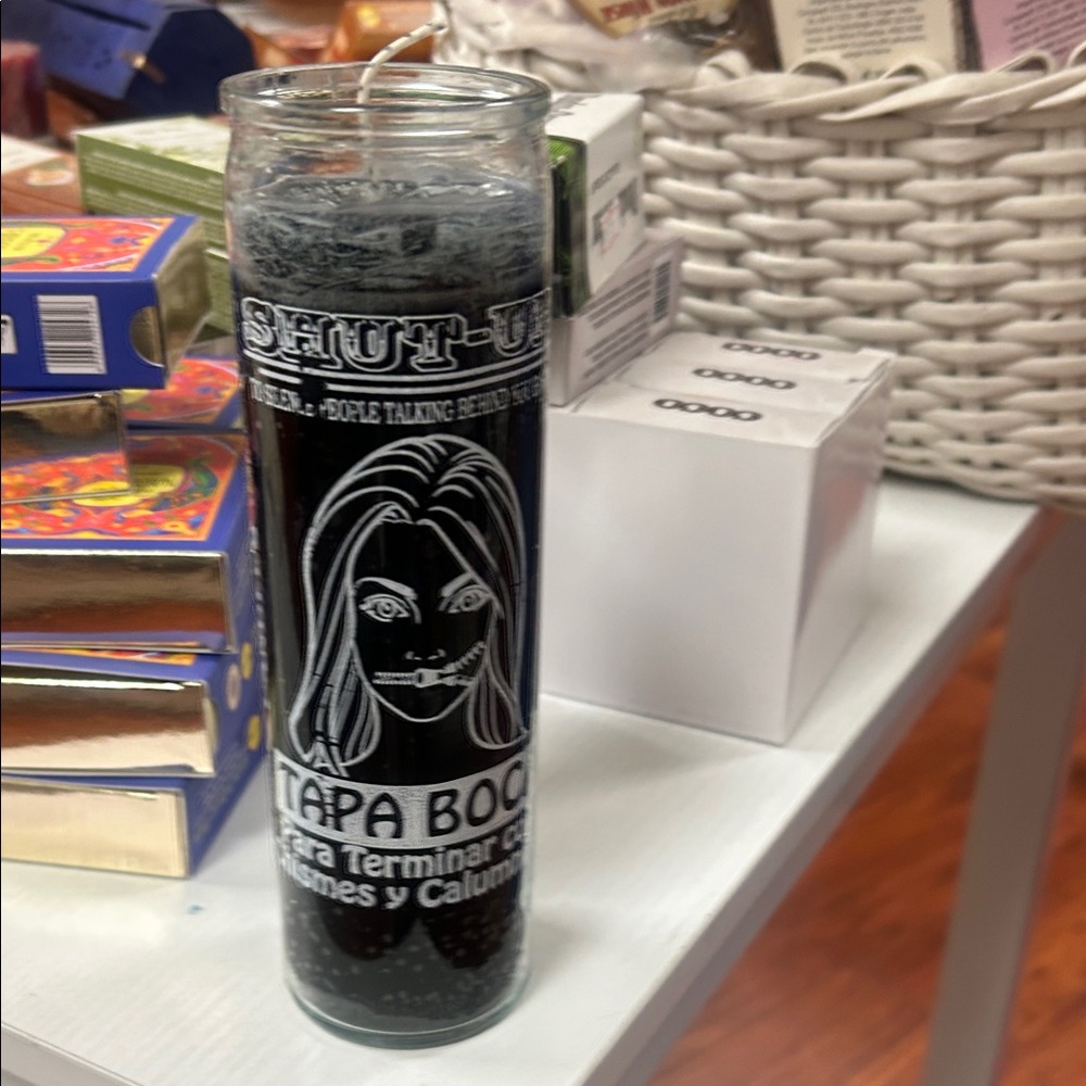 Black Shut-Up Candle - Picture 1 of 1
